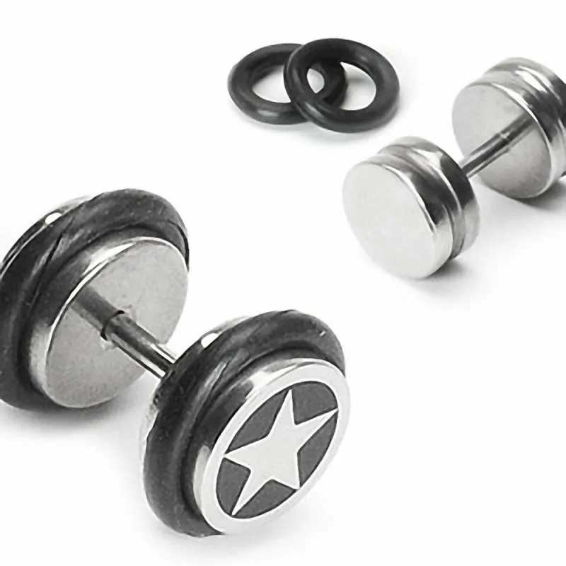 Faux Piercing Plug Oreille Etoile Faux Piercing Plug Oreille Etoile