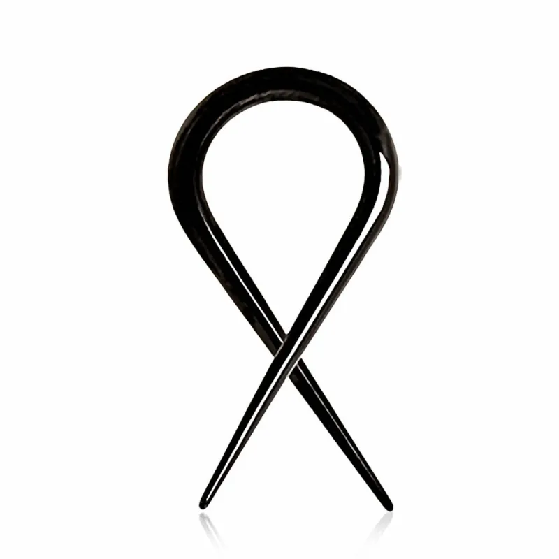 Piercing écarteur spirale titane noir Piercing écarteur spirale titane noir