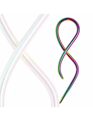 Piercing écarteur spirale multicolore