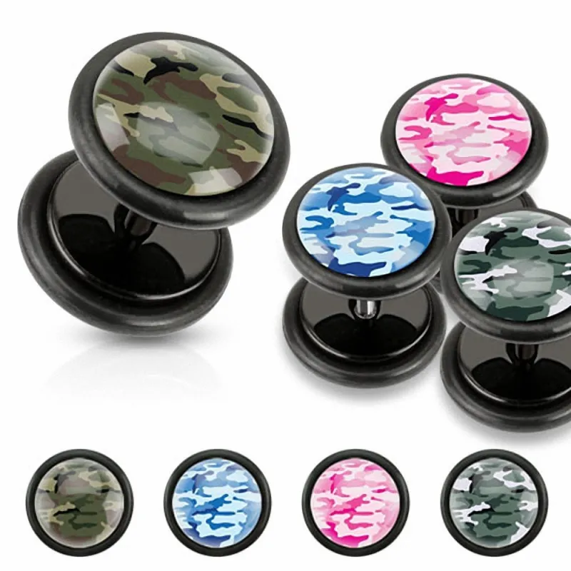 Faux Piercing plug camouflage