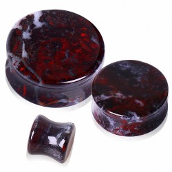 Plug D'oreille En Verre Violet Vortex - Tunnel Pour Piercing - Marque Inoki - Neuf Avec étiquettes