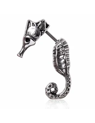 Faux piercing écarteur hippocampe