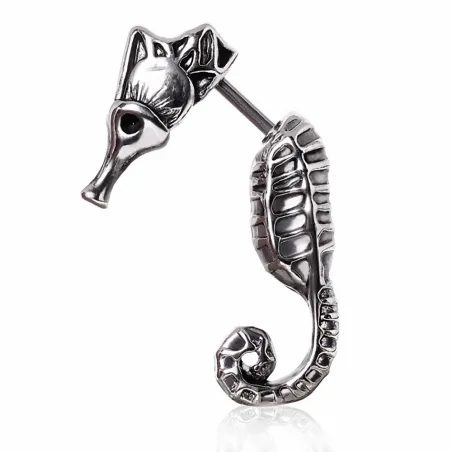 Faux piercing écarteur hippocampe