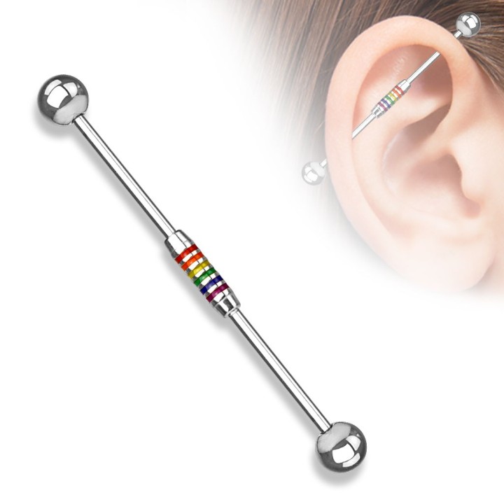 Piercing industriel rainbow