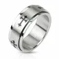 Bague Tournante acier inoxydable Croix celtique