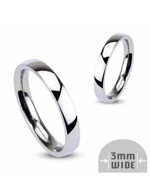 Bague Traditionnelle Mariage Acier inoxydable