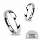Bague Traditionnelle Mariage Acier inoxydable
