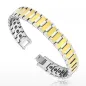 Bracelet Bio-Magnetic Tungstène Duo Doré