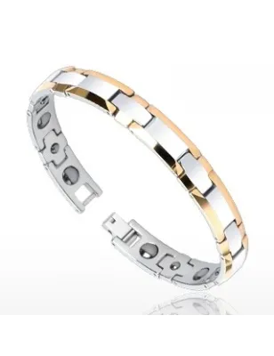 Bracelet Bio-Magnetic Tungstène Duo Tons cuivrés