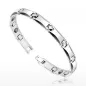 Bracelet Bio-Magnetic Tungstène Facettes Courbes