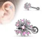 Piercing oreille cartilage multi gemmes