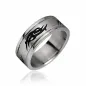 Bague homme acier inoxydable tribale
