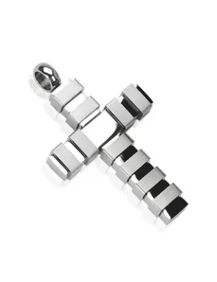 Pendentif Croix Multi-Bandes