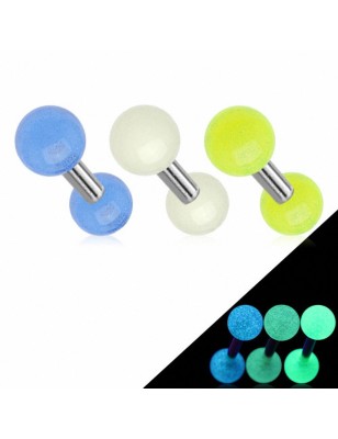 Piercing Oreille Cartilage Tragus Billes Glow in the Dark 