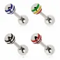 Piercing Cartilage Tragus Boule Striée