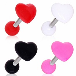 Piercing Cartilage Coeur Acrylique