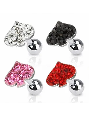 Piercing Helix Cartilage Tragus Pique Strass