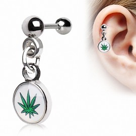 Piercing Helix Cartilage Cannabis