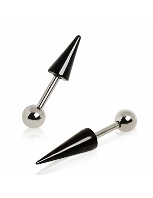 Piercing cartilage tragus spike noir