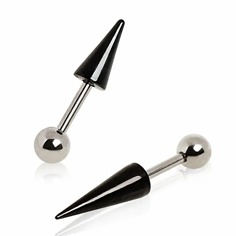 Piercing cartilage tragus spike noir