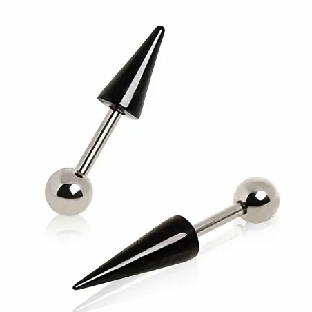 Piercing cartilage tragus spike noir