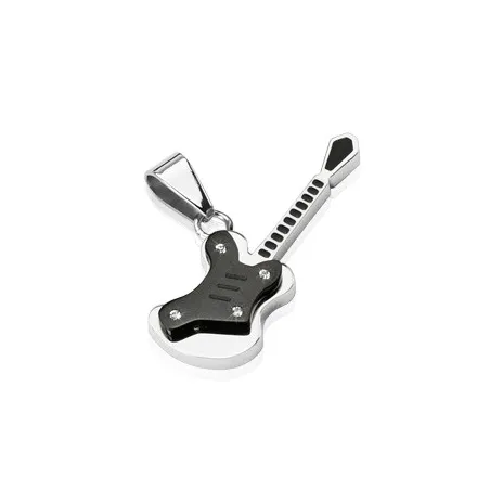 Pendentif Guitare acier inoxydable