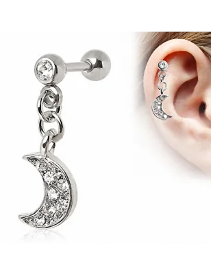 Piercing cartilage lune
