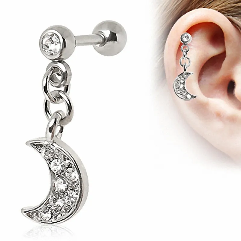 Piercing cartilage lune