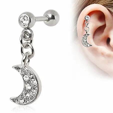 Piercing cartilage lune