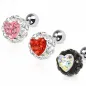 Piercing cartilage coeur crystal