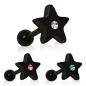Piercing tragus étoile noire