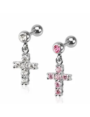 Piercing cartilage hélix croix