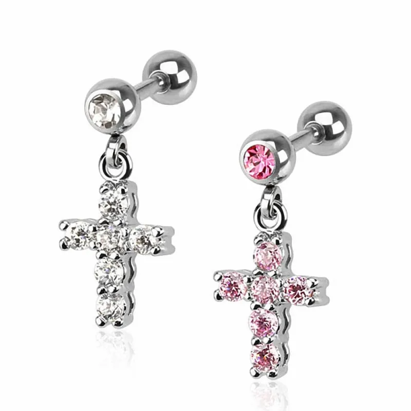 Piercing cartilage hélix croix