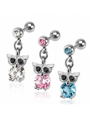 Piercing cartilage hélix hibou