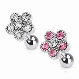 Piercing cartilage fleur