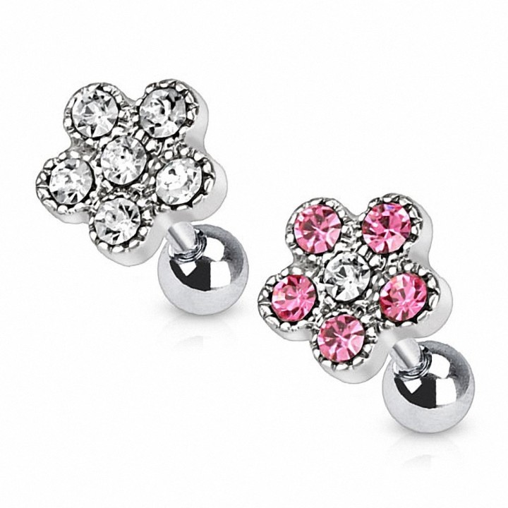 Piercing cartilage fleur