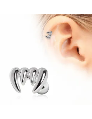 Piercing hélix dents de vampire