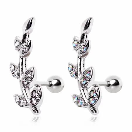 Piercing hélix feuille