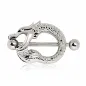 Piercing téton bouclier dragon