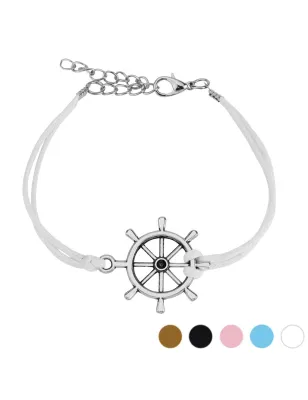 Bracelet similicuir barre de navire