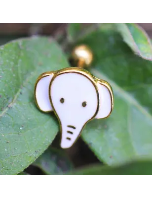 Piercing cartilage plaqué or éléphant
