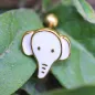 Piercing cartilage plaqué or éléphant