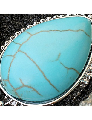 Piercing nombril large turquoise