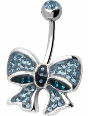 Piercing nombril Crystal Evolution Swarovski Noeud Papillon