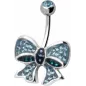 Piercing nombril Crystal Evolution Swarovski Noeud Papillon