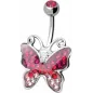 Piercing nombril Crystal Evolution Swarovski Papillon