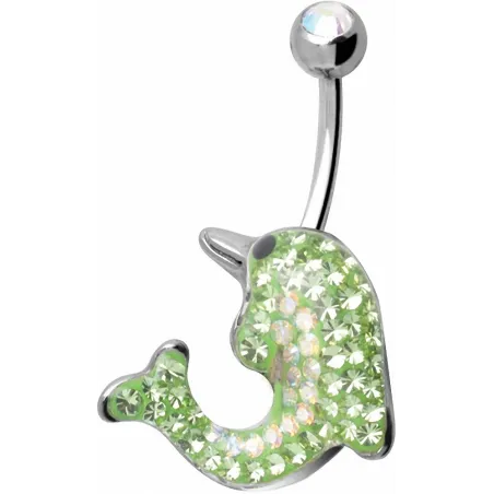 Piercing nombril Crystal Evolution Swarovski Dauphin