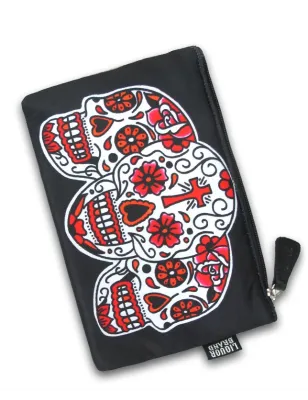 LIQUOR BRAND Trousse de maquillage gothique crânes mexicains Amigos