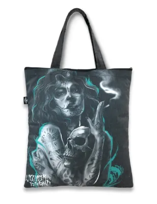 LIQUOR BRAND Sac en toile gothique Verdita