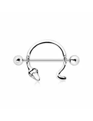 Piercing téton serpent